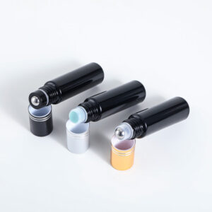 black glass roll on bottles for essential oils