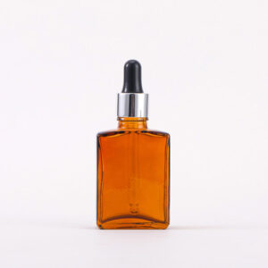 amber dropper glass bottle