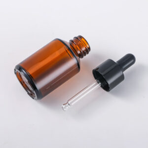 skin care glass bottle with dropper